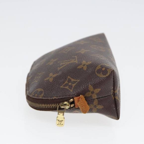LOUIS VUITTON Monogram Pochette Cosmetic PM Cosmetic Pouch M47515 LV Auth 81600 - Picture 3 of 16